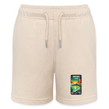 Parotonga Cook Islands Vintage Sun - Stanley/Stella MINI BOLTER Organic Teen Jogging Shorts - soft Ecru - Front