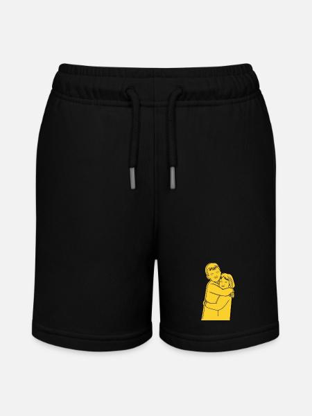 JJ Siblings T-shirt - Stanley/Stella MINI BOLTER Organic Teen Jogging Shorts - black