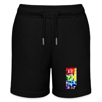 water colour - Stanley/Stella MINI BOLTER Organic Teen Jogging Shorts - black - Front