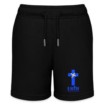 faith brings us together - Stanley/Stella MINI BOLTER Organic Teen Jogging Shorts - black - Front