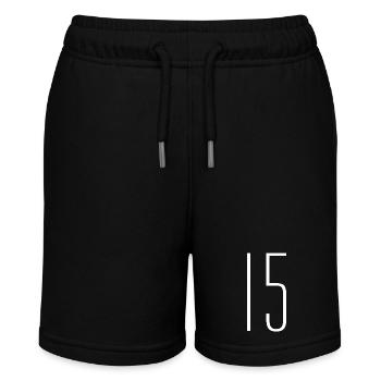 15 - Stanley/Stella Teenager Bio-Joggingshorts MINI BOLTER - Schwarz - Vorne
