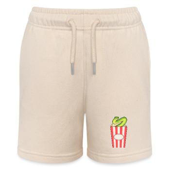 Snake Popcorn - Stanley/Stella MINI BOLTER Organic Teen Jogging Shorts - soft Ecru - Front