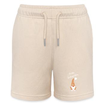 Merry Christmas Symbol Imp Icon White Beard - Stanley/Stella MINI BOLTER Organic Teen Jogging Shorts - soft Ecru - Front