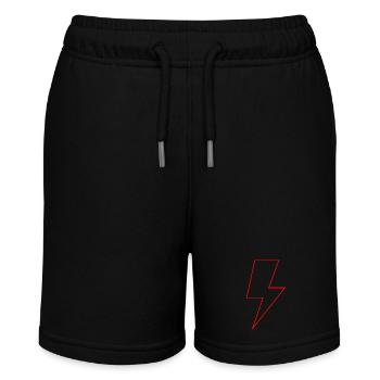 The Red Bolt - Standard - Stanley/Stella MINI BOLTER Organic Teen Jogging Shorts - black - Front