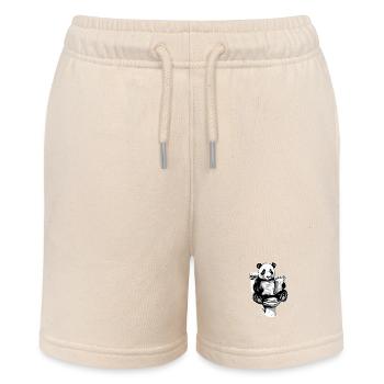 Panda sur les toilettes II - Short bio MINI BOLTER Stanley/Stella Ado - écru doux - Devant
