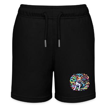 Klangwellen-Treue: Dudelsack-Melodie - Stanley/Stella Teenager Bio-Joggingshorts MINI BOLTER - Schwarz - Vorne