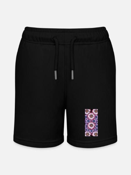 Bunte Blumen - Stanley/Stella Teenager Bio-Joggingshorts MINI BOLTER - Schwarz