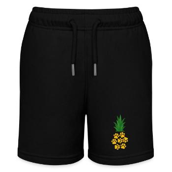 Ananas Pfote - Stanley/Stella Teenager Bio-Joggingshorts MINI BOLTER - Schwarz - Vorne