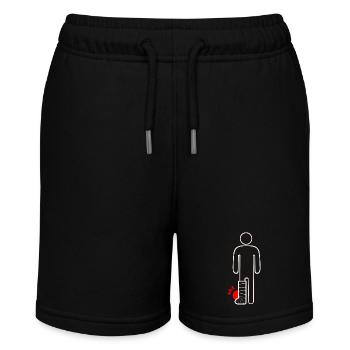 Gebrochenes Bein - Stanley/Stella Teenager Bio-Joggingshorts MINI BOLTER - Schwarz - Vorne