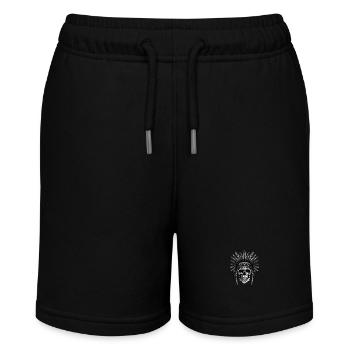 Apache Totenkopf Indianer - Stanley/Stella Teenager Bio-Joggingshorts MINI BOLTER - Schwarz - Vorne