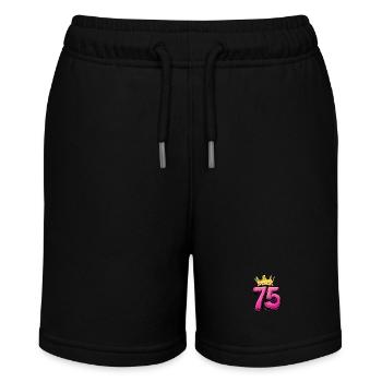 75 Number Jersey Crown - Stanley/Stella MINI BOLTER Organic Teen Jogging Shorts - black - Front