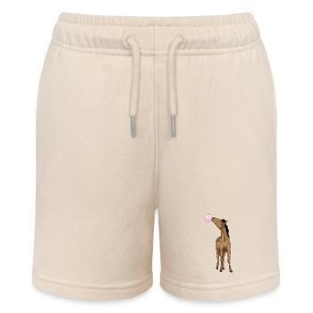 Pferd Kaugummi - Stanley/Stella Teenager Bio-Joggingshorts MINI BOLTER - Natur - Vorne