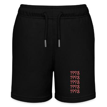 Sonne 1998 - Stanley/Stella Teenager Bio-Joggingshorts MINI BOLTER - Schwarz - Vorne