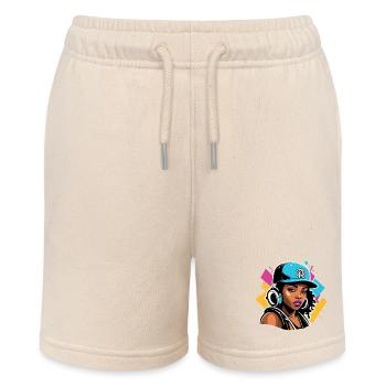 R&B Singer - Stanley/Stella MINI BOLTER Organic Teen Jogging Shorts - soft Ecru - Front