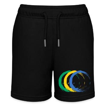 Gabun - Stanley/Stella Teenager Bio-Joggingshorts MINI BOLTER - Schwarz - Vorne