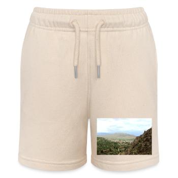 Mountain Mountains Mountain Landscape Poster - Stanley/Stella MINI BOLTER Organic Teen Jogging Shorts - soft Ecru - Front