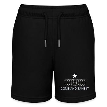 Texas Flag Come and Take It Razor wire - Stanley/Stella MINI BOLTER Organic Teen Jogging Shorts - black - Front