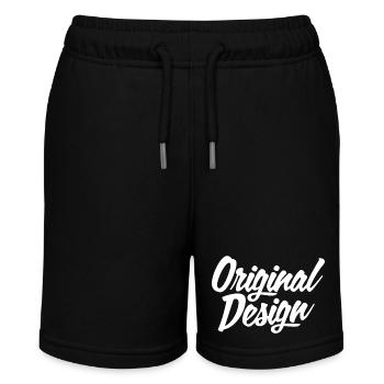 Original Design - Stanley/Stella Teenager Bio-Joggingshorts MINI BOLTER - Schwarz - Vorne