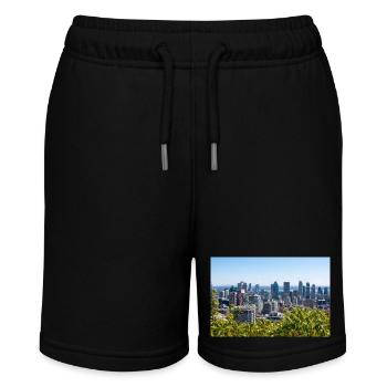 Panoramic View Centre Ville Montreal (Innenstadt) - Stanley/Stella Teenager Bio-Joggingshorts MINI BOLTER - Schwarz - Vorne