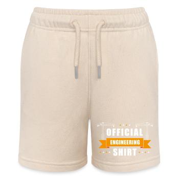 Official Engineer Shirt - Stanley/Stella MINI BOLTER Organic Teen Jogging Shorts - soft Ecru - Front