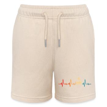 modelleisenbahn retro eisenbahn lokomotive - Stanley/Stella Teenager Bio-Joggingshorts MINI BOLTER - Natur - Vorne