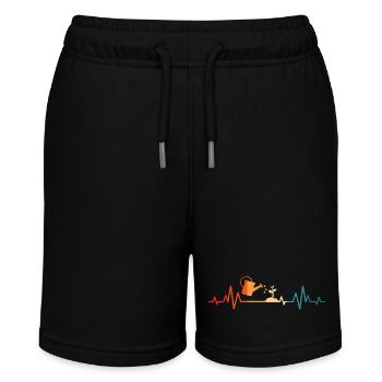 Gardener retro garden gardening gardening - Stanley/Stella MINI BOLTER Organic Teen Jogging Shorts - black - Front