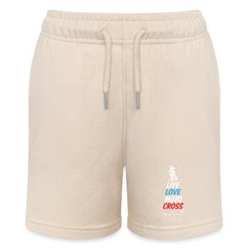 Live Love Motocross - Stanley/Stella MINI BOLTER Organic Teen Jogging Shorts - soft Ecru - Front