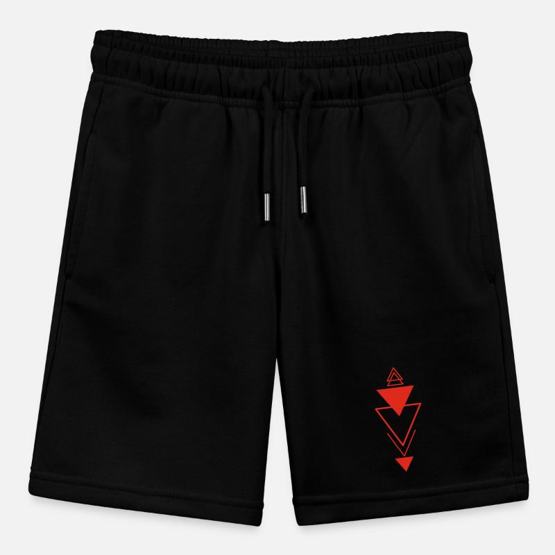 Triangular symbol (red) Stanley/Stella MINI BOLTER Organic Teen Jogging Shorts