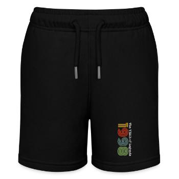 1998 Vintage - Stanley/Stella Teenager Bio-Joggingshorts MINI BOLTER - Schwarz - Vorne