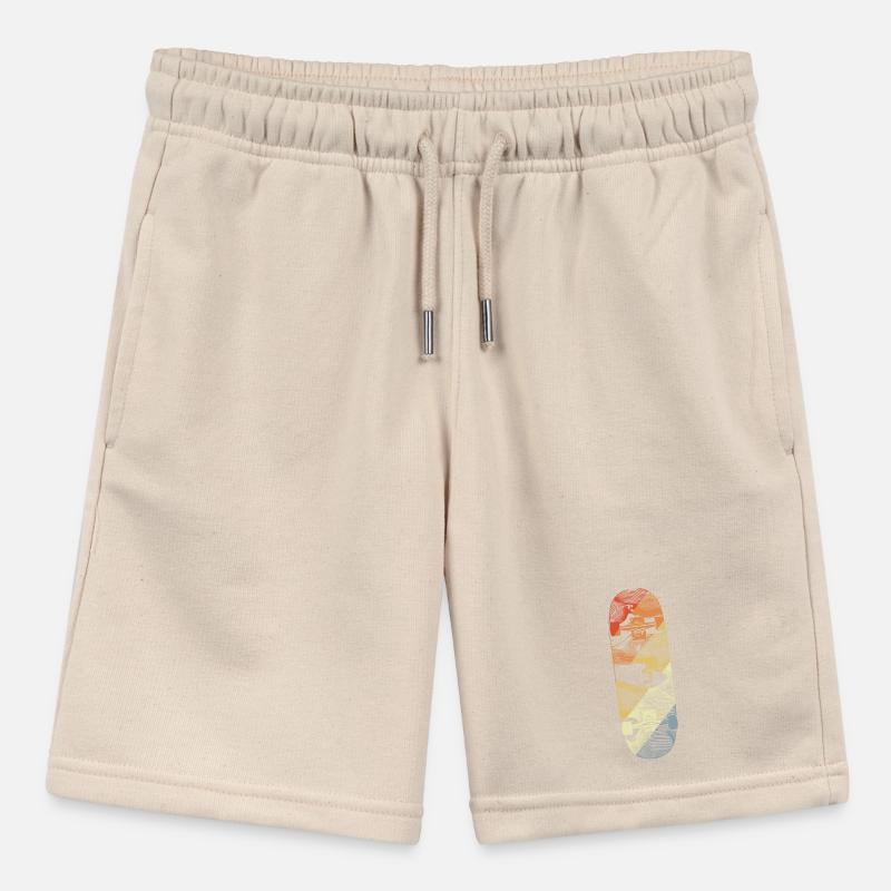 Retro Skateboard Drawing Stanley/Stella MINI BOLTER Organic Teen Jogging Shorts