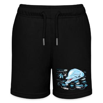 Delphin - Stanley/Stella Teenager Bio-Joggingshorts MINI BOLTER - Schwarz - Vorne