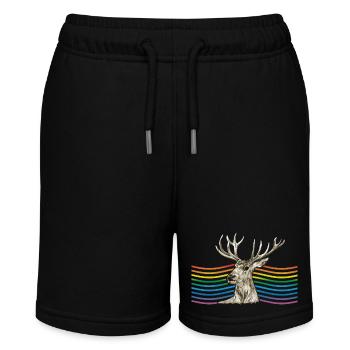Hirsch - Stanley/Stella Teenager Bio-Joggingshorts MINI BOLTER - Schwarz - Vorne