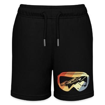 Snowboard vintage - Pantalones cortos de deporte orgánicos para adolescentes MINI BOLTER de Stanley/Stella - negro - delante