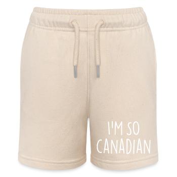 I'M SO CANADIAN Kanadisch Kanada - Stanley/Stella Teenager Bio-Joggingshorts MINI BOLTER - Natur - Vorne