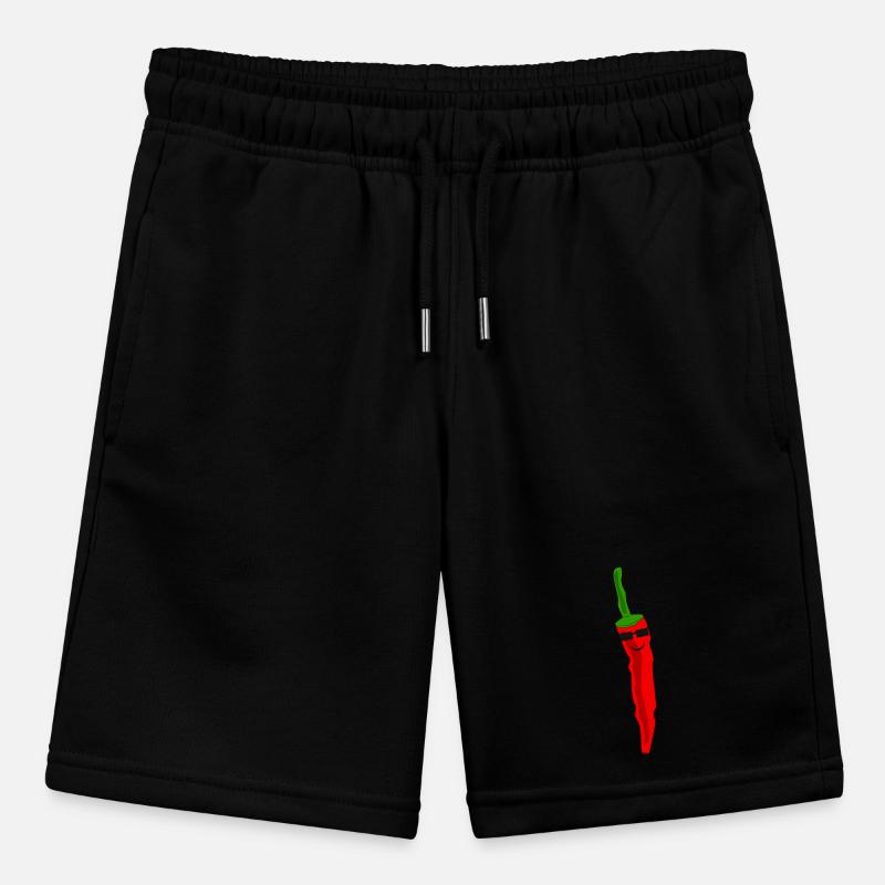 Cool pepperoni with sunglasses Stanley/Stella MINI BOLTER Organic Teen Jogging Shorts