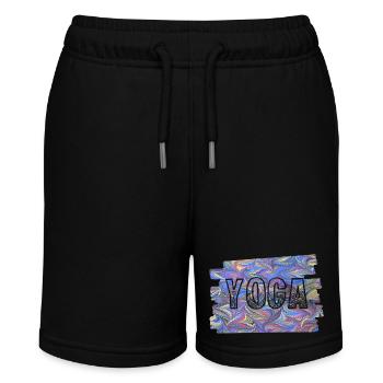 yoga rs e 45 - Stanley/Stella Teenager Bio-Joggingshorts MINI BOLTER - Schwarz - Vorne