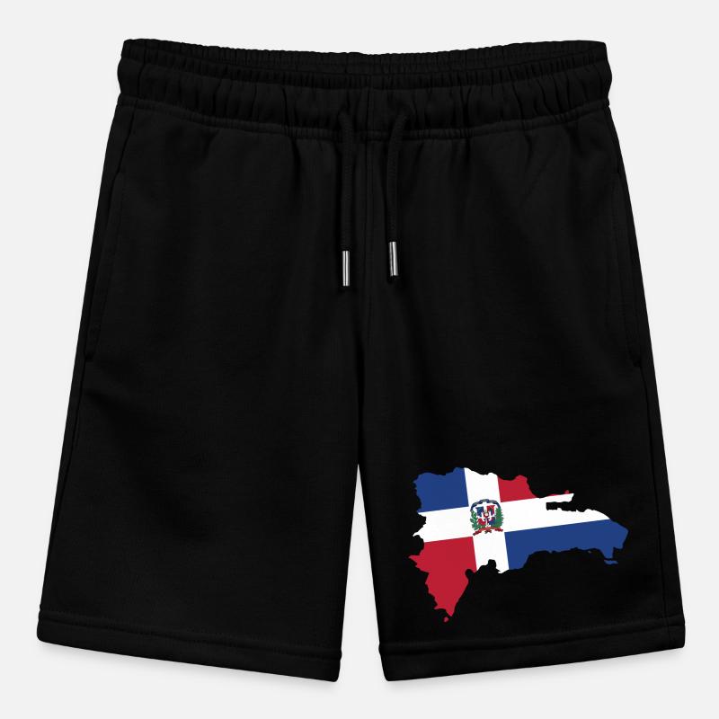 Dominican replica map flag Stanley/Stella MINI BOLTER Organic Teen Jogging Shorts