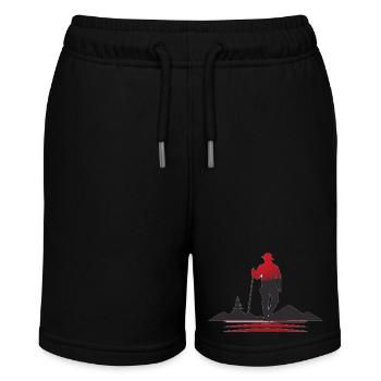 Wanderer - Stanley/Stella Teenager Bio-Joggingshorts MINI BOLTER - Schwarz - Vorne