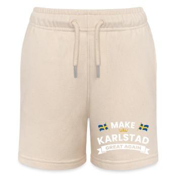 Karlstad Stor, encore une fois – drapeau et couronne - Short bio MINI BOLTER Stanley/Stella Ado - écru doux - Devant
