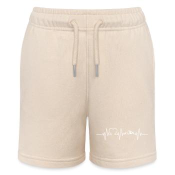 Mountain heartbeat hiking - Stanley/Stella MINI BOLTER Organic Teen Jogging Shorts - soft Ecru - Front