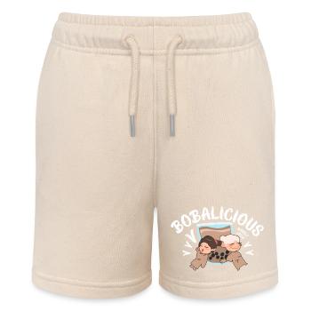 Optimistic - Cheerful Positive - Stanley/Stella MINI BOLTER Organic Teen Jogging Shorts - soft Ecru - Front