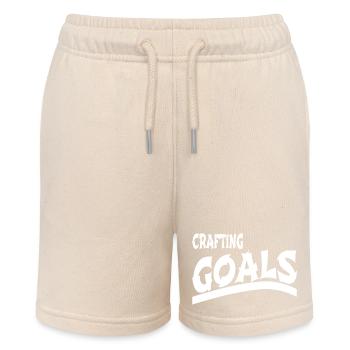 soccer leagues fun cool statement present gift - Stanley/Stella Teenager Bio-Joggingshorts MINI BOLTER - Natur - Vorne