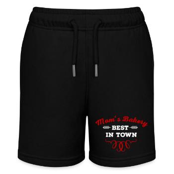 backen - Stanley/Stella Teenager Bio-Joggingshorts MINI BOLTER - Schwarz - Vorne
