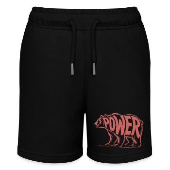 Ours - Logo d’animal cool - Short bio MINI BOLTER Stanley/Stella Ado - noir - Devant
