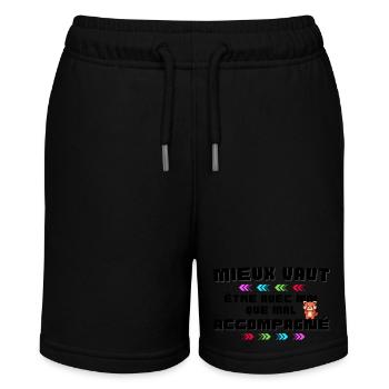 Panda Arc-en Ciel et Flèches - Short bio MINI BOLTER Stanley/Stella Ado - noir - Devant