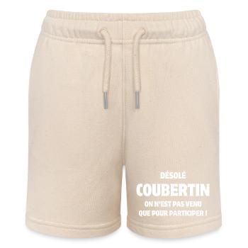 sport, sports, sports event - Stanley/Stella MINI BOLTER Organic Teen Jogging Shorts - soft Ecru - Front