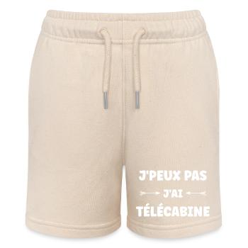 Ich kann nicht. Ich habe eine Gondel. - Stanley/Stella Teenager Bio-Joggingshorts MINI BOLTER - Natur - Vorne