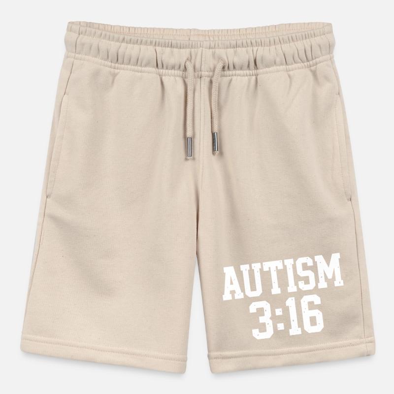 Autism Acceptance Typography Stanley/Stella MINI BOLTER Organic Teen Jogging Shorts