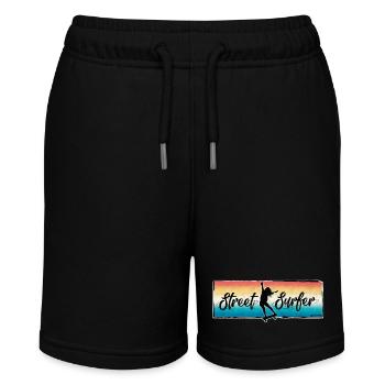 Street Surfer Girl - Stanley/Stella Teenager Bio-Joggingshorts MINI BOLTER - Schwarz - Vorne