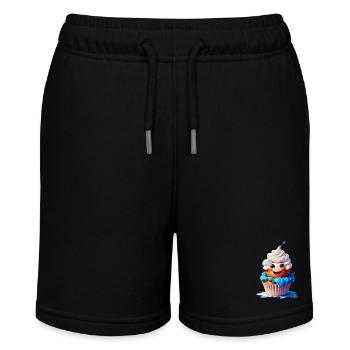 Muffin - Stanley/Stella Teenager Bio-Joggingshorts MINI BOLTER - Schwarz - Vorne
